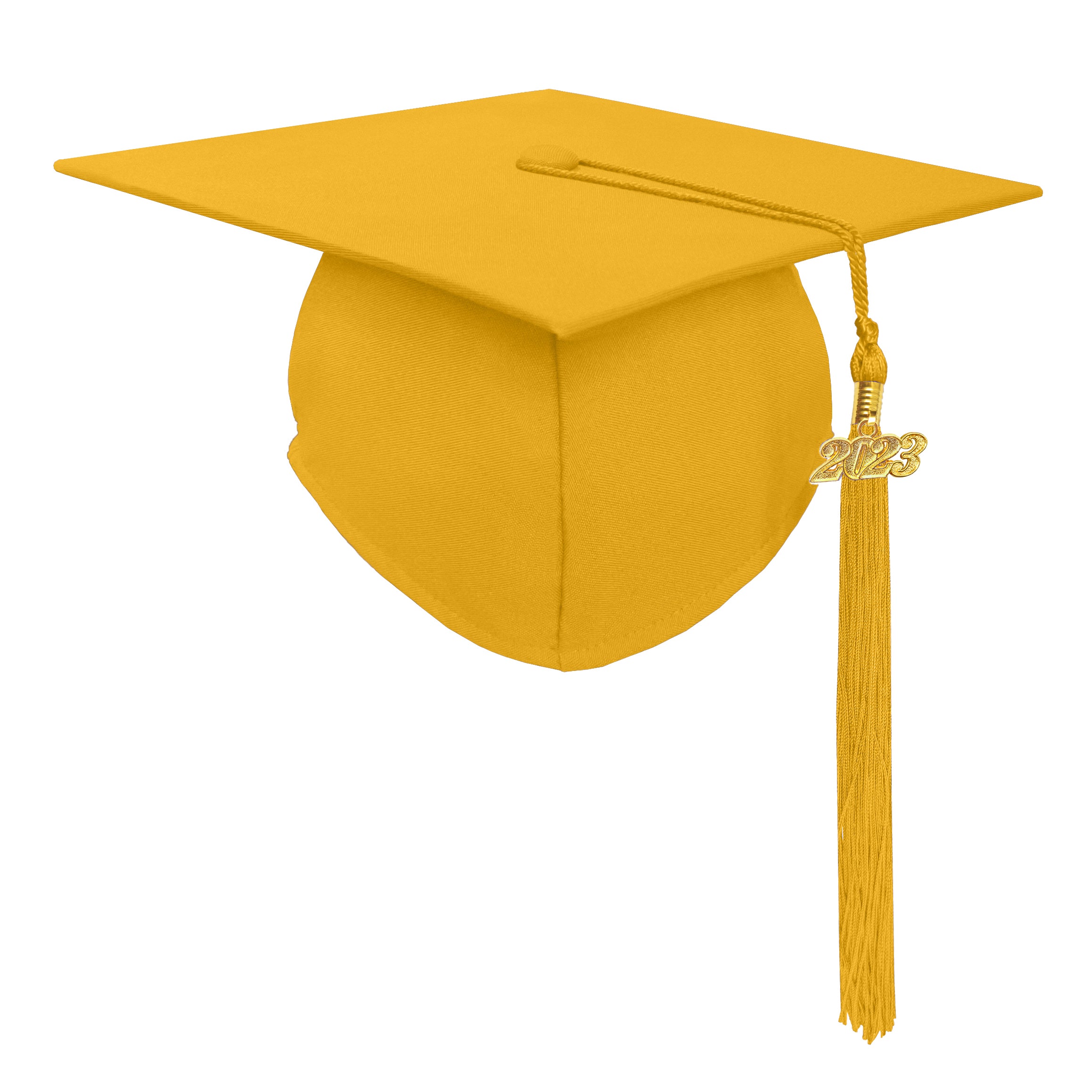 Matte Graduation Cap with Tassel Charm 2023 | 2024 for Middle & High School | Bachelor & Master Degree-CA graduation