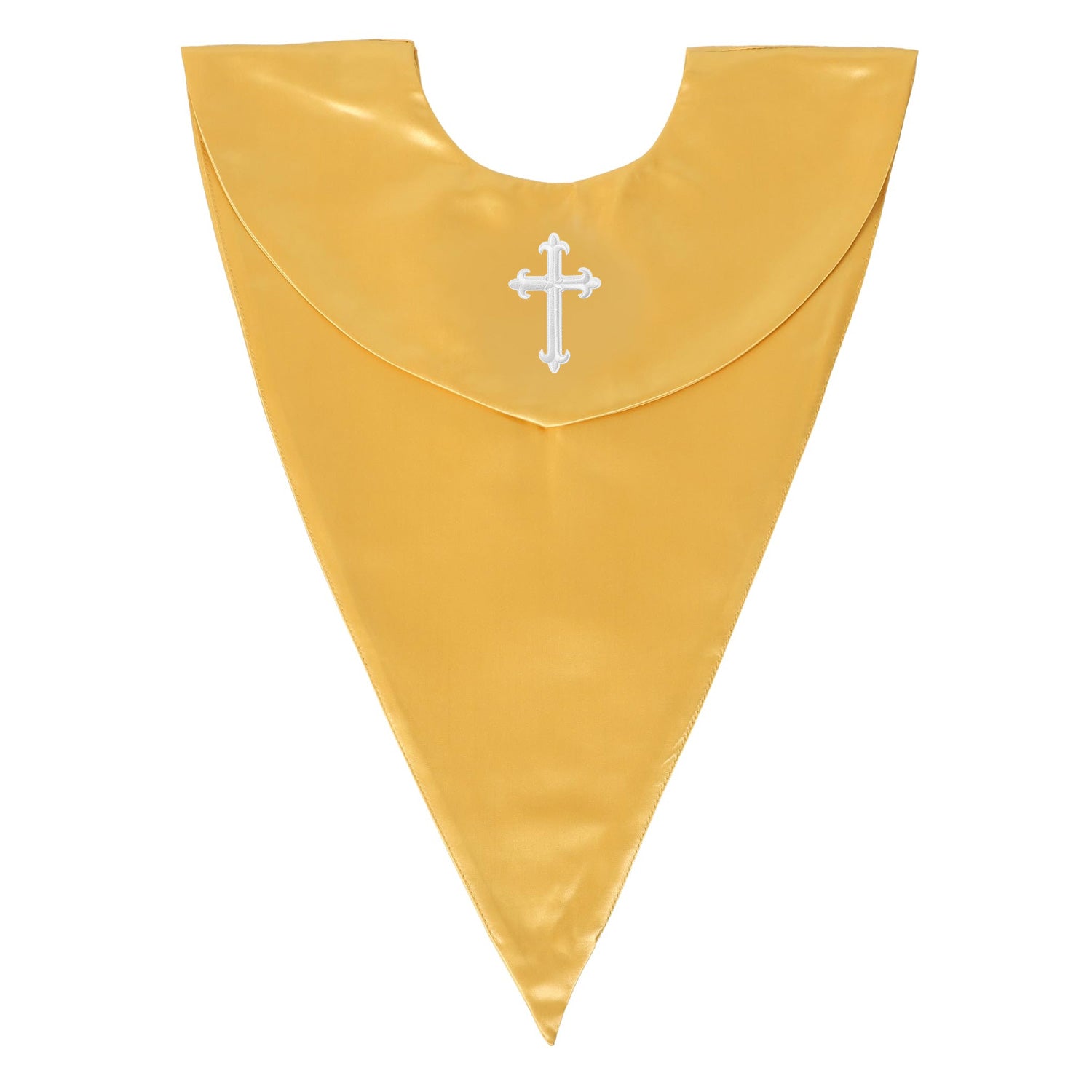 Unisex V Shape Choir Stole with Cross-CA graduation