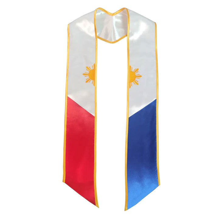 Customized Mixed Flag Graduation Stoles Embroidery Sashes for Study Aboard Students Order at least 20 pieces-CA graduation