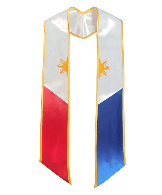 Customized Mixed Flag Graduation Stoles Embroidery Sashes for Study Aboard Students Order at least 20 pieces-CA graduation