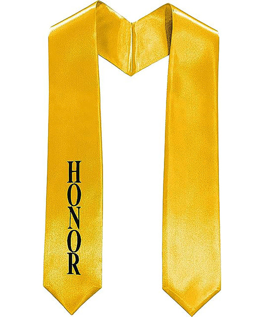 Adult Embroidery Graduation Honor Stole 60” Unisex in Various Colors-CA graduation