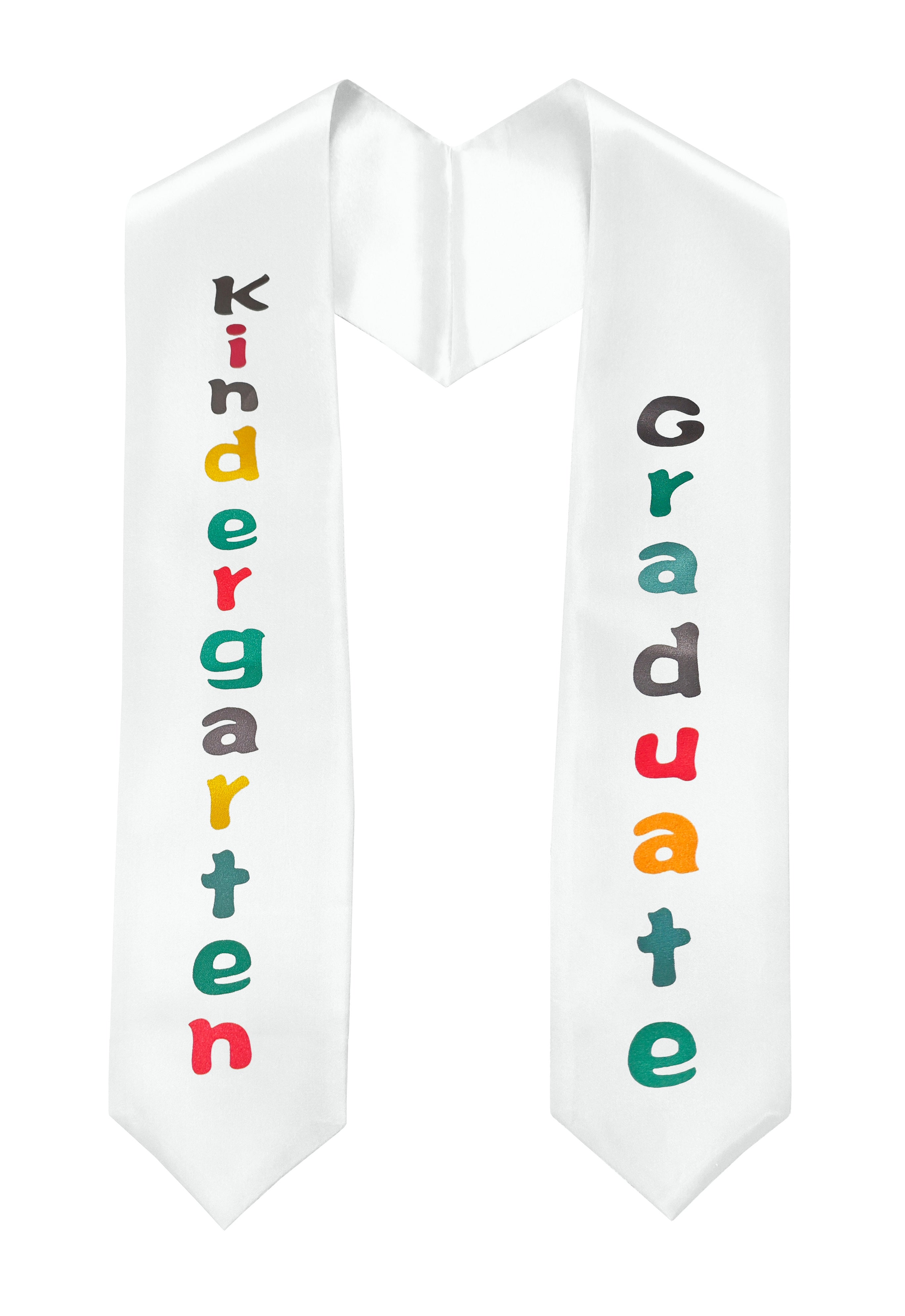 Printed Graduation Stole 50" Length for Home School | Preschool | Kindergarten-CA graduation
