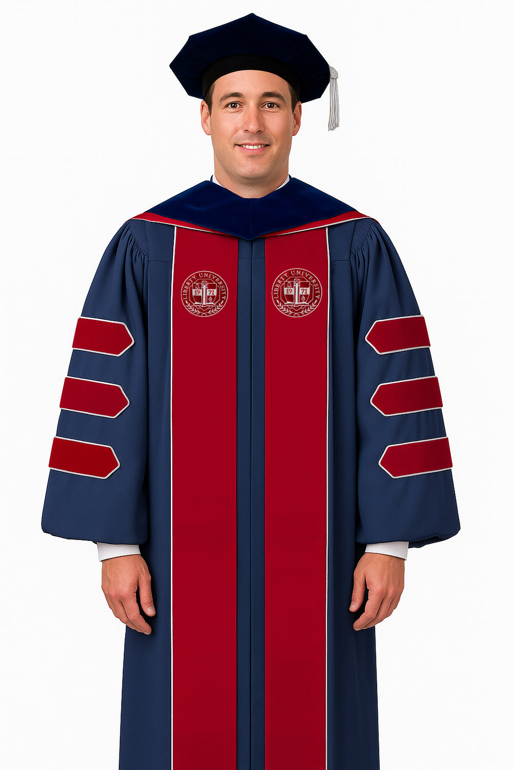Custom Liberty University Doctoral Gown Tam & Hood Package | Premium ...