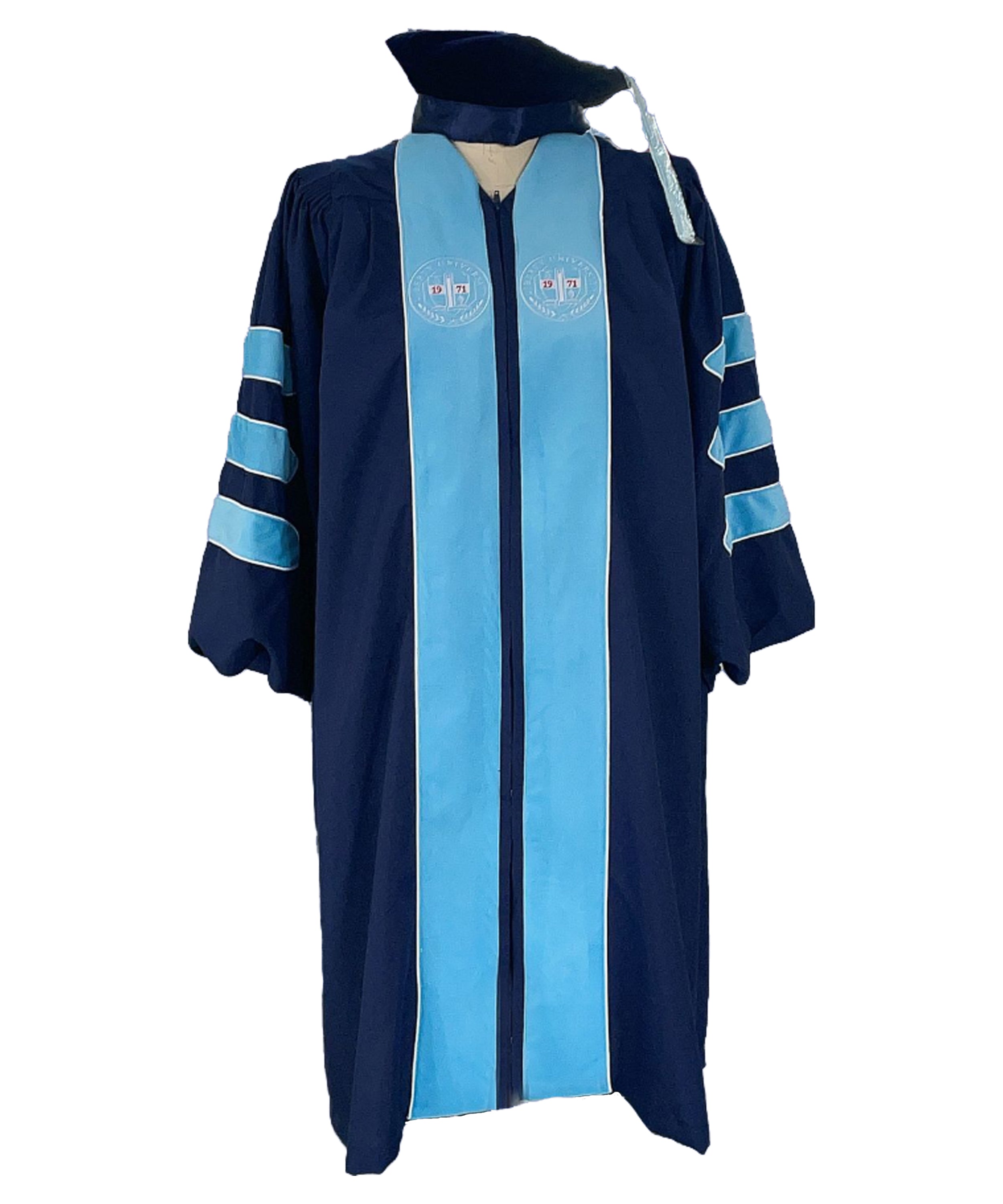 Custom Liberty University Doctoral Gown Tam & Hood Package-CA graduation