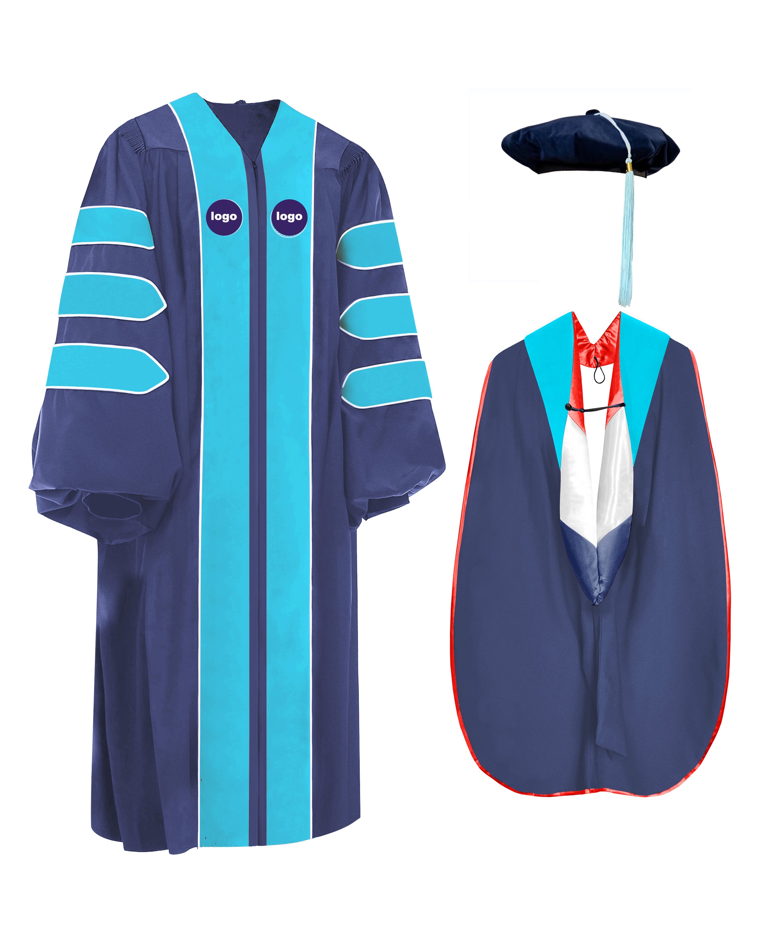 Custom Doctoral Gown Tam & Hood Package-CA graduation