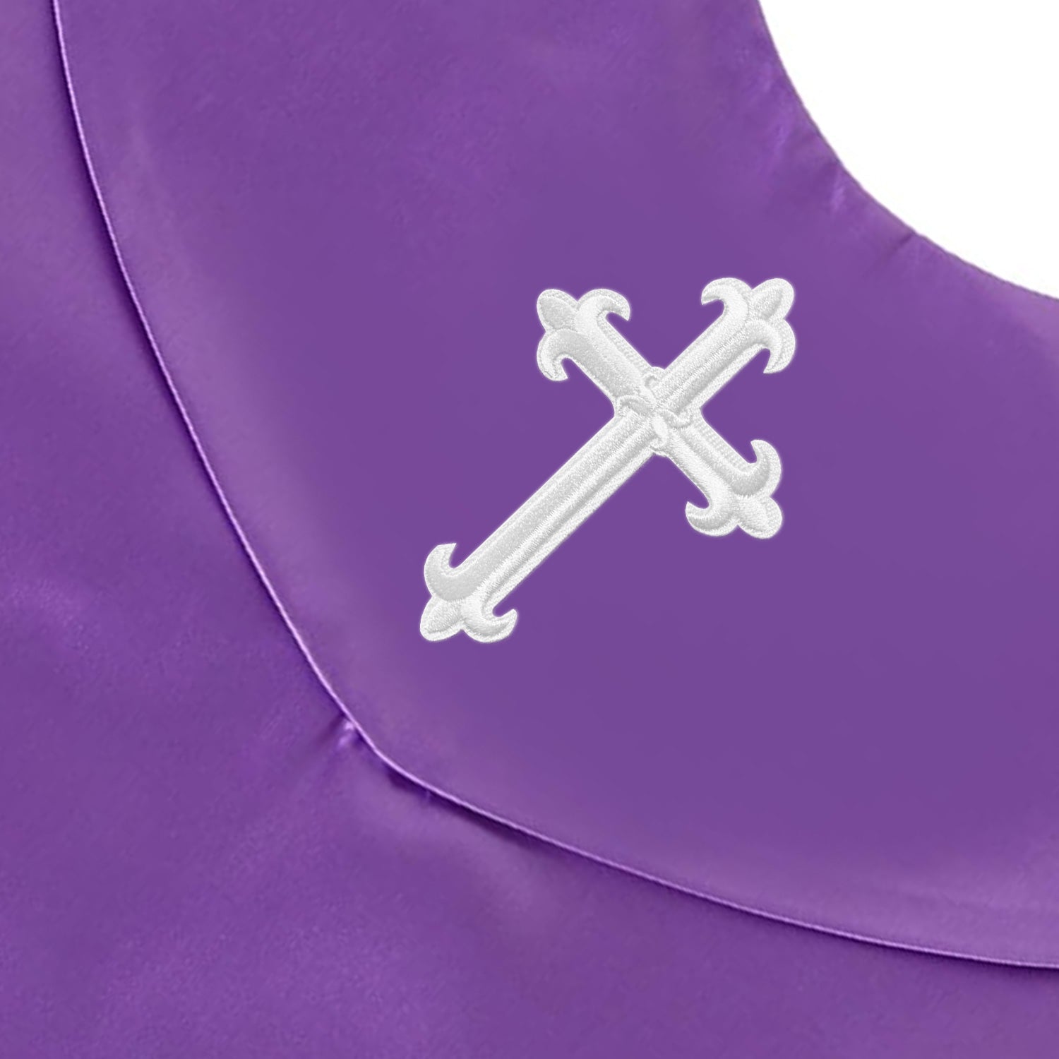 Unisex V Shape Choir Stole with Cross-CA graduation