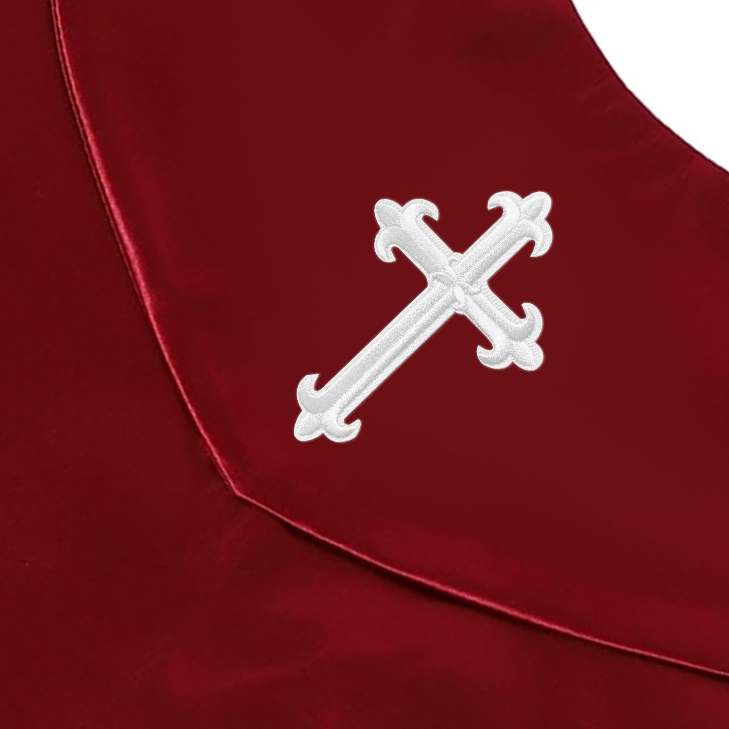 Unisex V Shape Choir Stole with Cross-CA graduation
