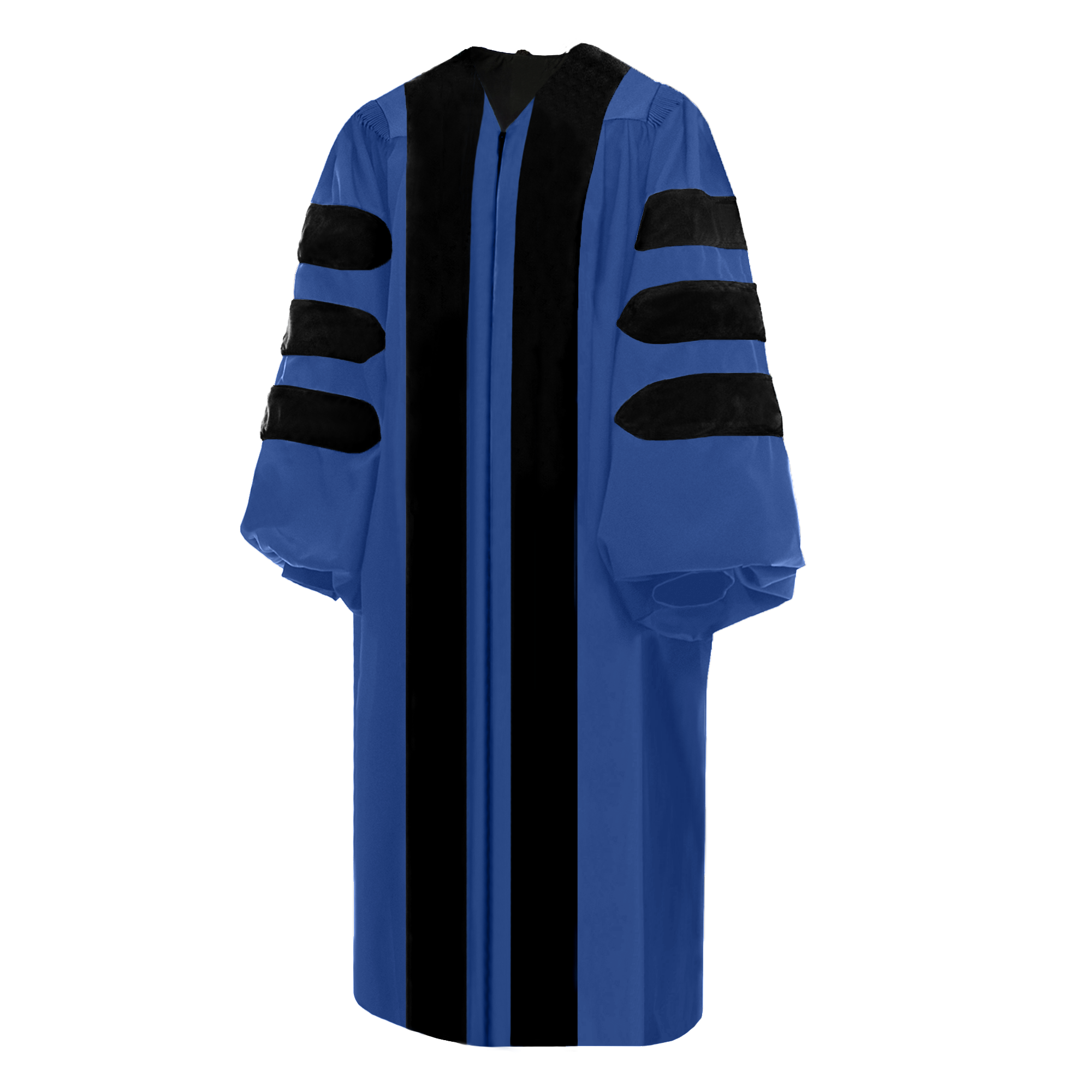 Custom Navy Black University Doctoral Gown-CA graduation