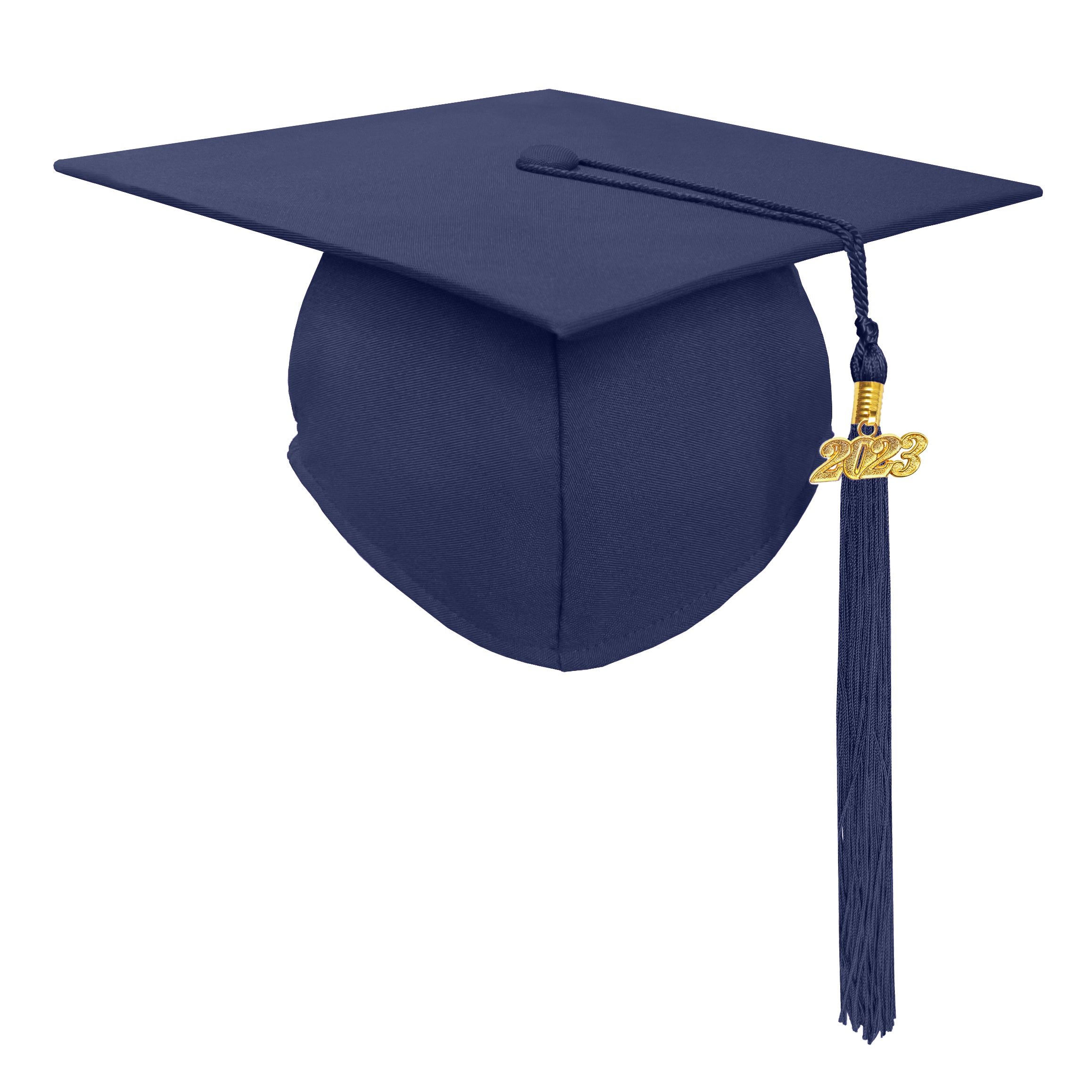 Matte Graduation Cap with Tassel Charm 2023 | 2024 for Middle & High School | Bachelor & Master Degree-CA graduation