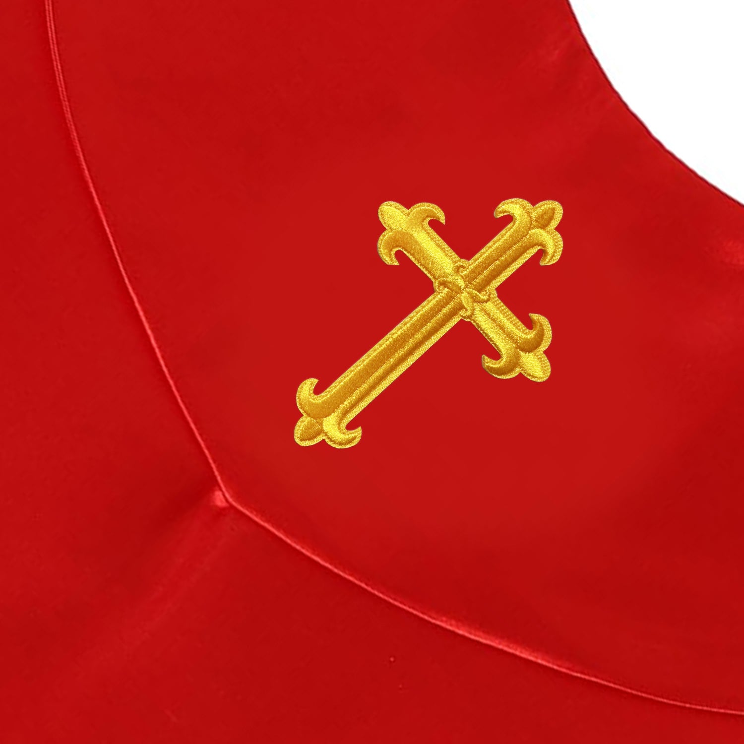 Unisex V Shape Choir Stole with Cross-CA graduation