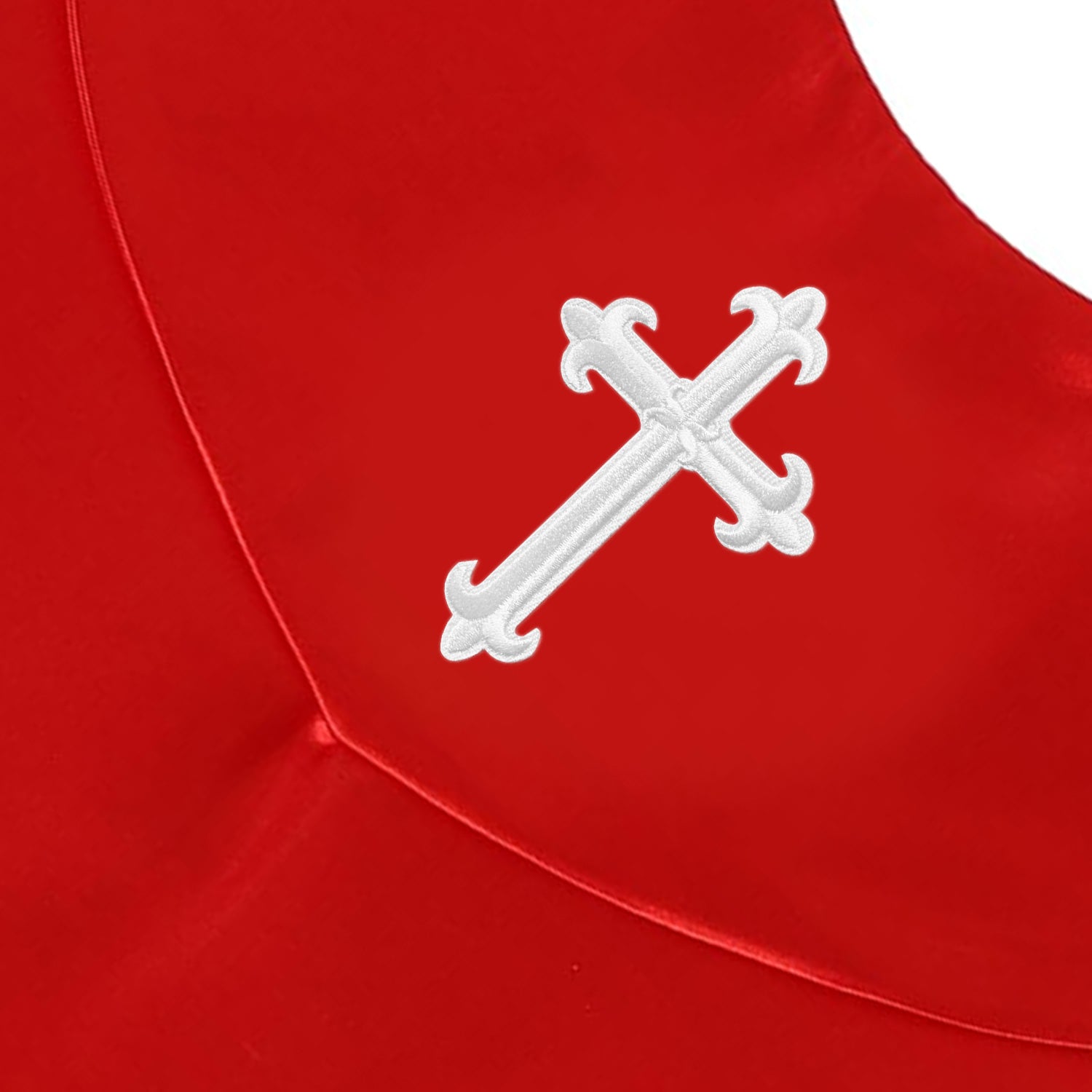 Unisex V Shape Choir Stole with Cross-CA graduation