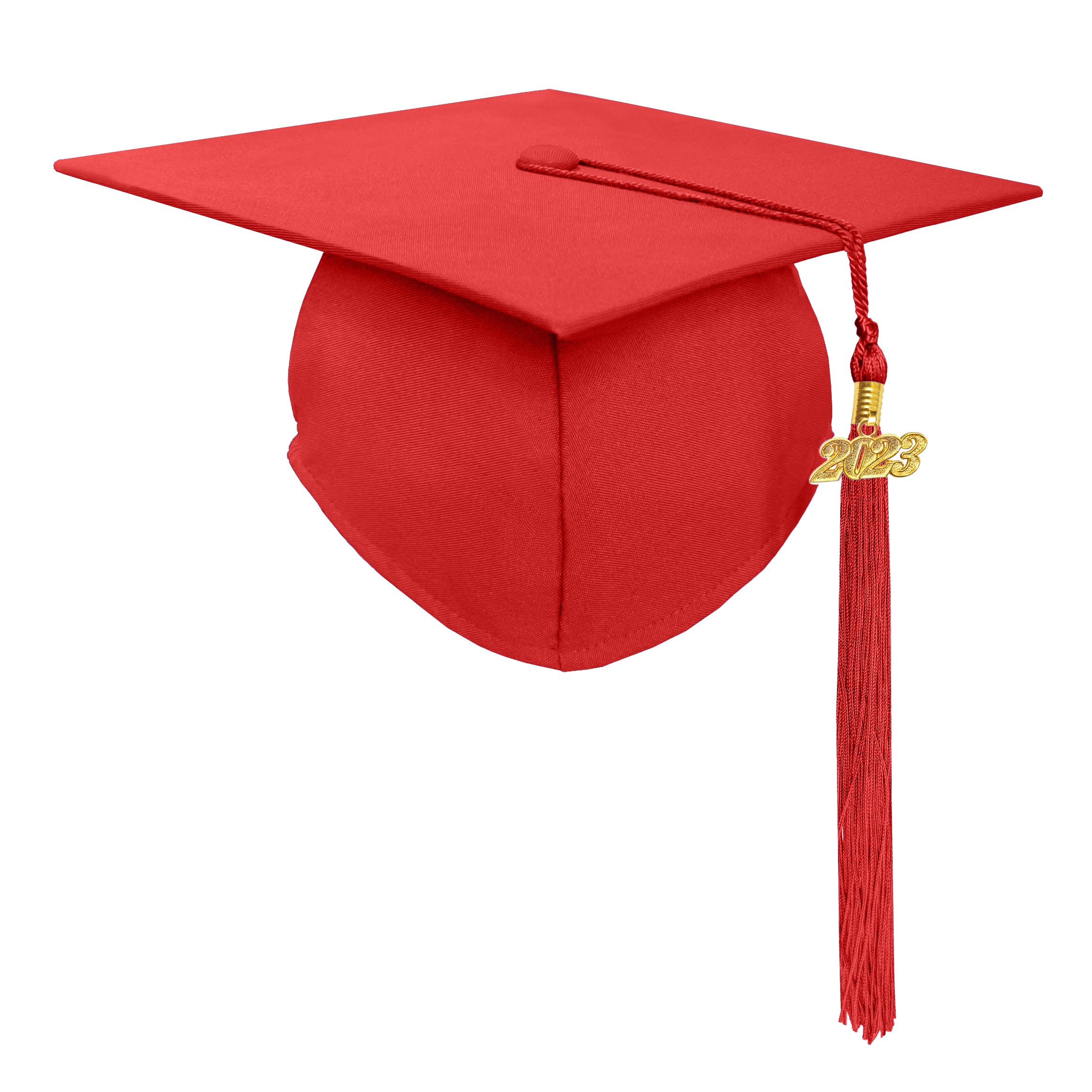 Matte Graduation Cap with Tassel Charm 2023 | 2024 for Middle & High School | Bachelor & Master Degree-CA graduation