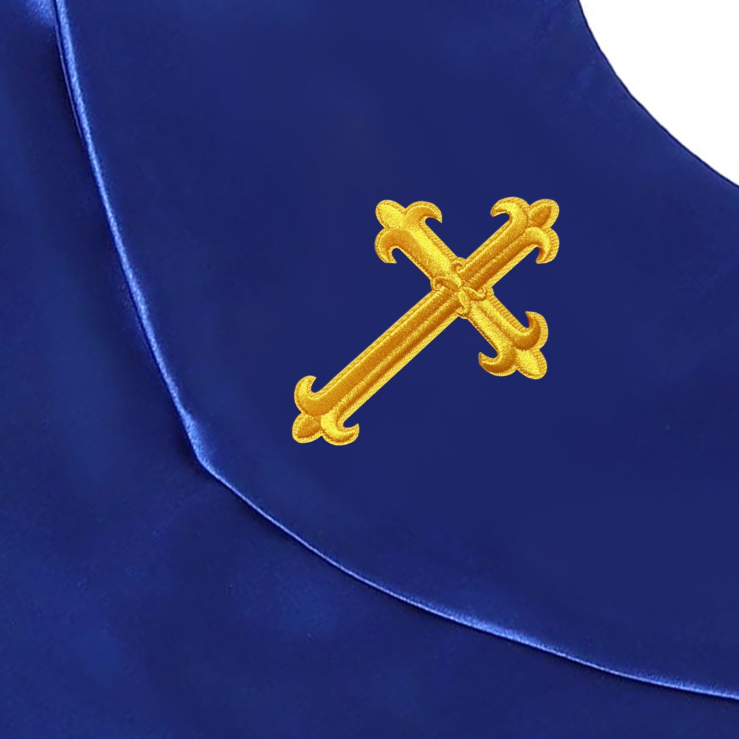 Unisex V Shape Choir Stole with Cross-CA graduation