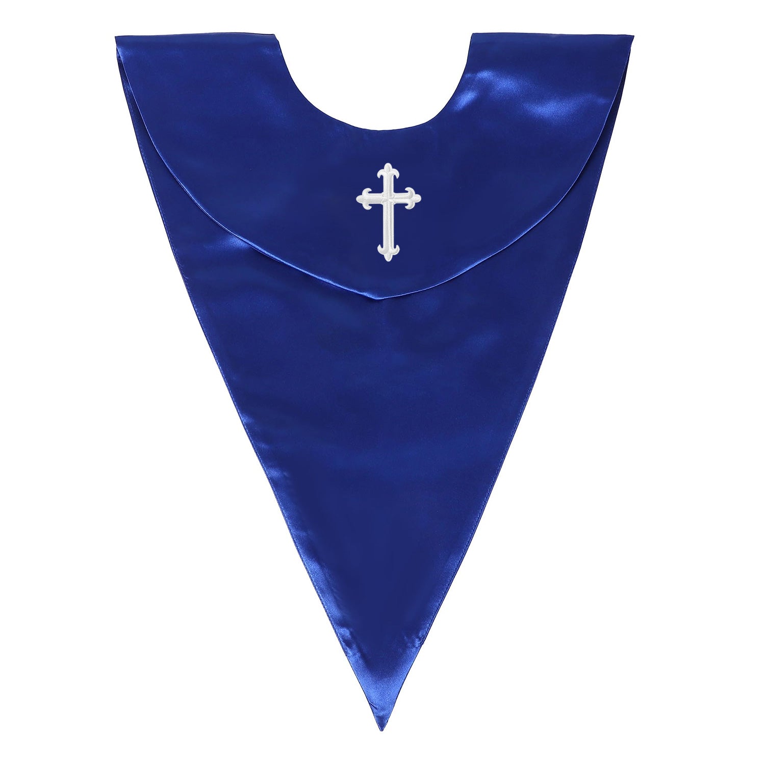 Unisex V Shape Choir Stole with Cross-CA graduation
