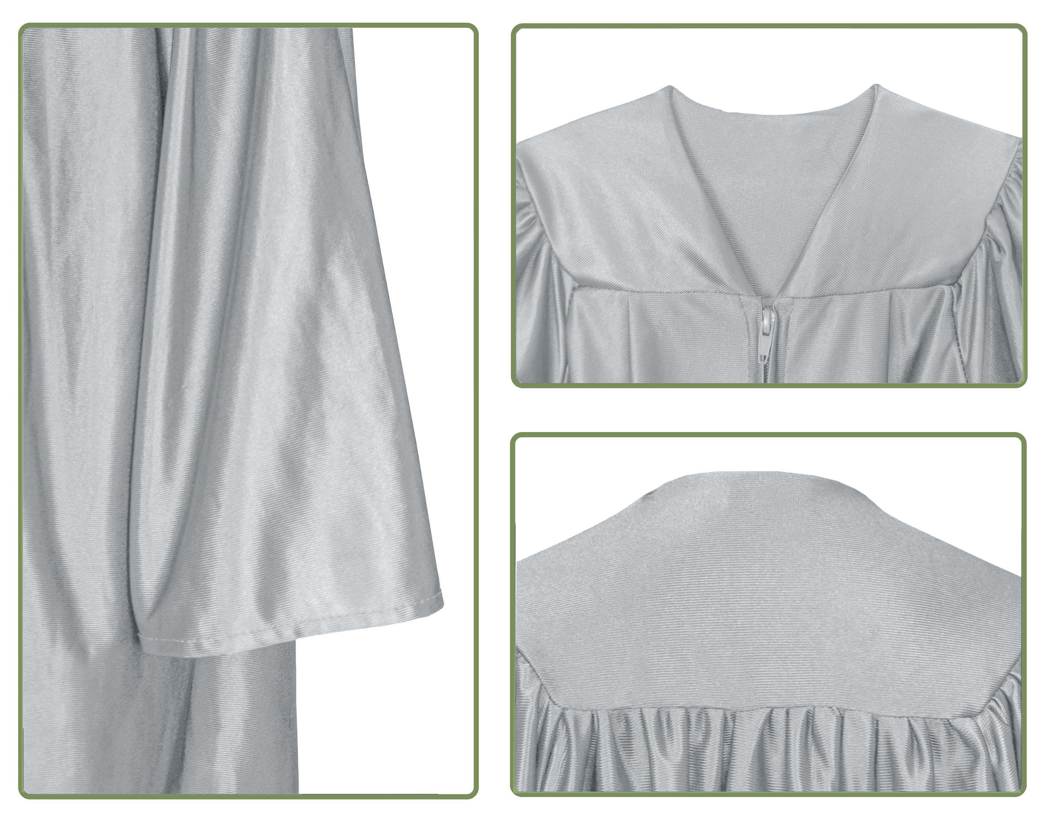 Choir Robe for Church | Shiny Graduation Gown for School | Baptism Confirmation Choir Costume-CA graduation