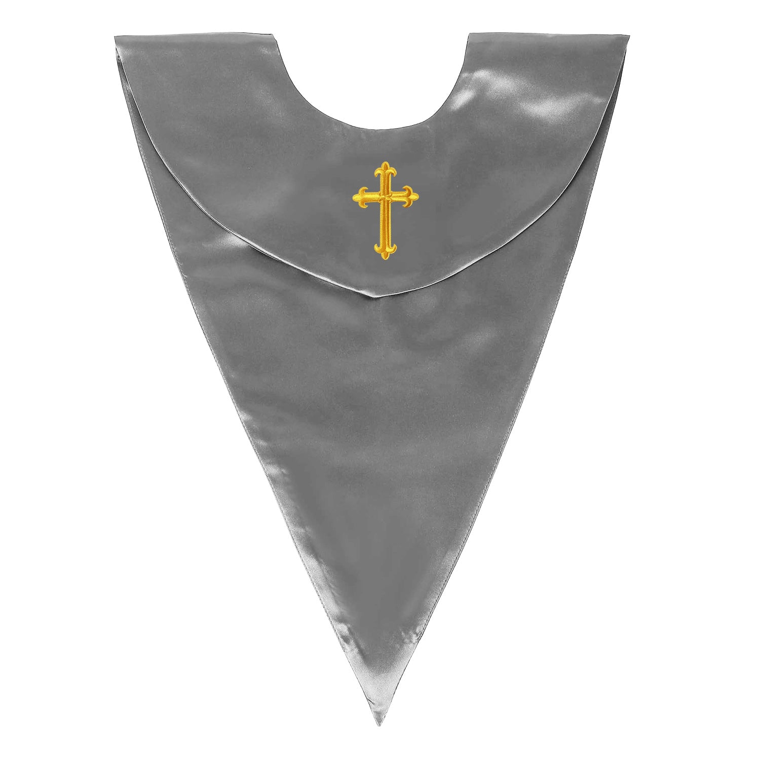 Unisex V Shape Choir Stole with Cross-CA graduation