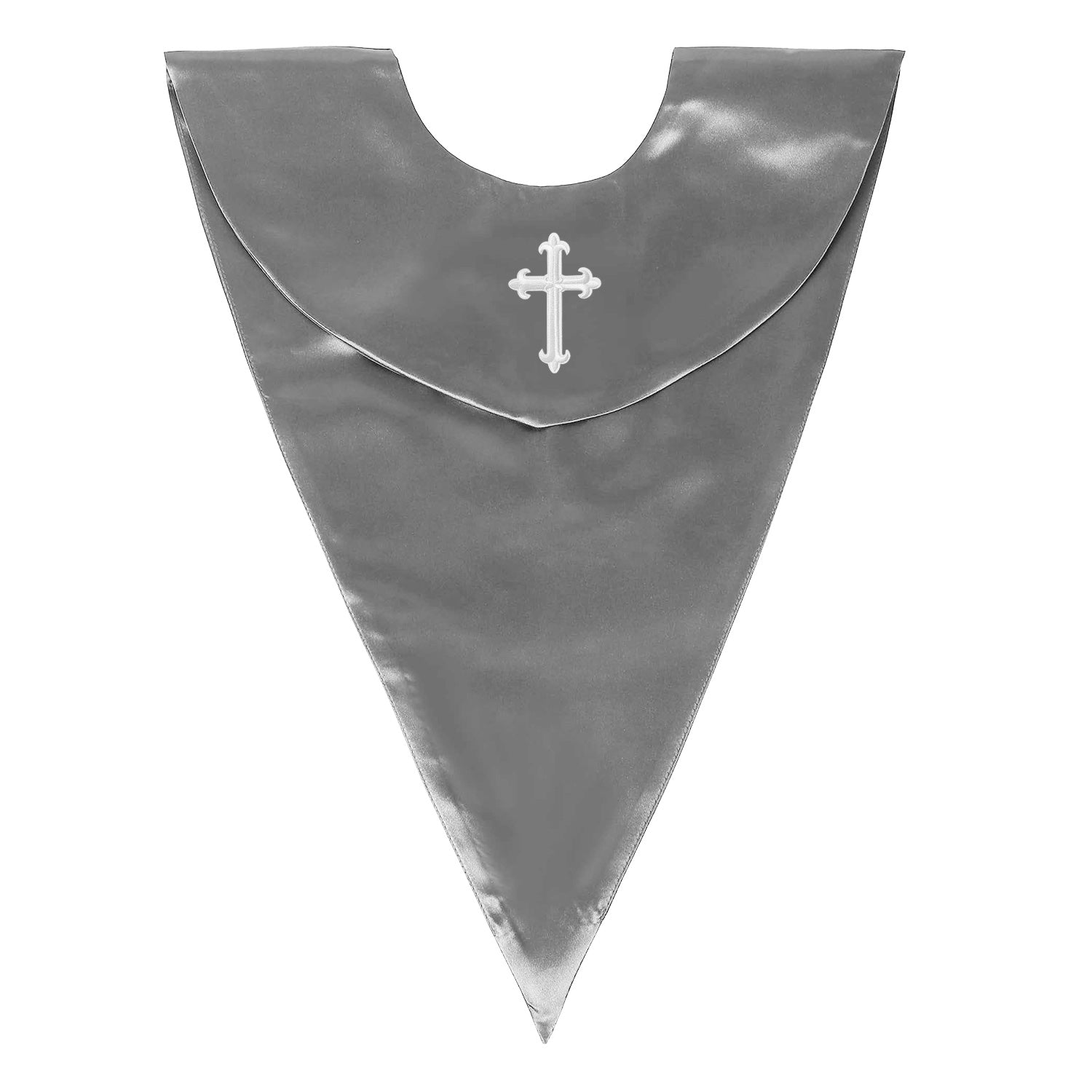 Unisex V Shape Choir Stole with Cross-CA graduation