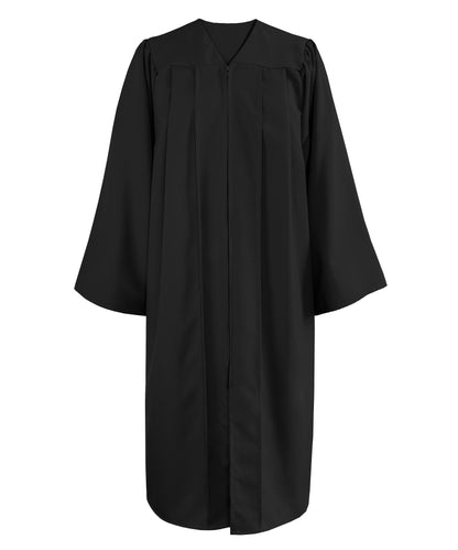 Black Choir Robes for Church | Matte Graduation Gown for School | Baptism Confirmation Choir 