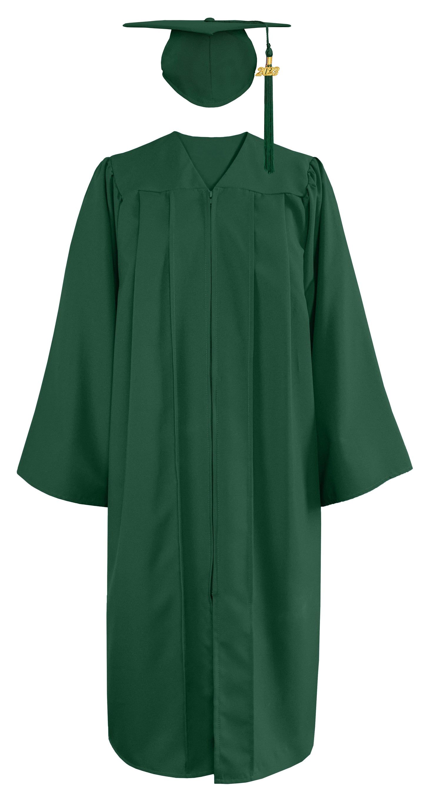 Matte Graduation Gown & Cap with Tassel Charm 2023|2024 for Middle & High School | Bachelor Degree-CA graduation