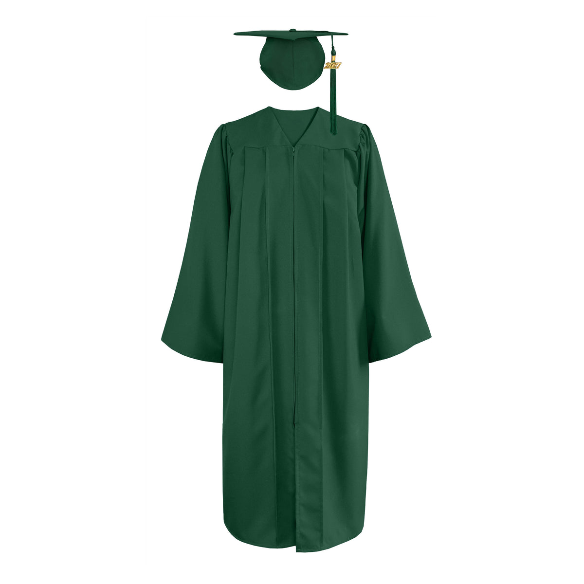 Matte Graduation Gown & Cap with Tassel Charm 2023|2024 for Middle & High School | Bachelor Degree-CA graduation