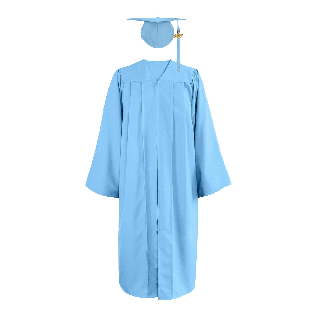 Matte Graduation Gown & Cap with Tassel Charm 2023|2024 for Middle & High School | Bachelor Degree-CA graduation