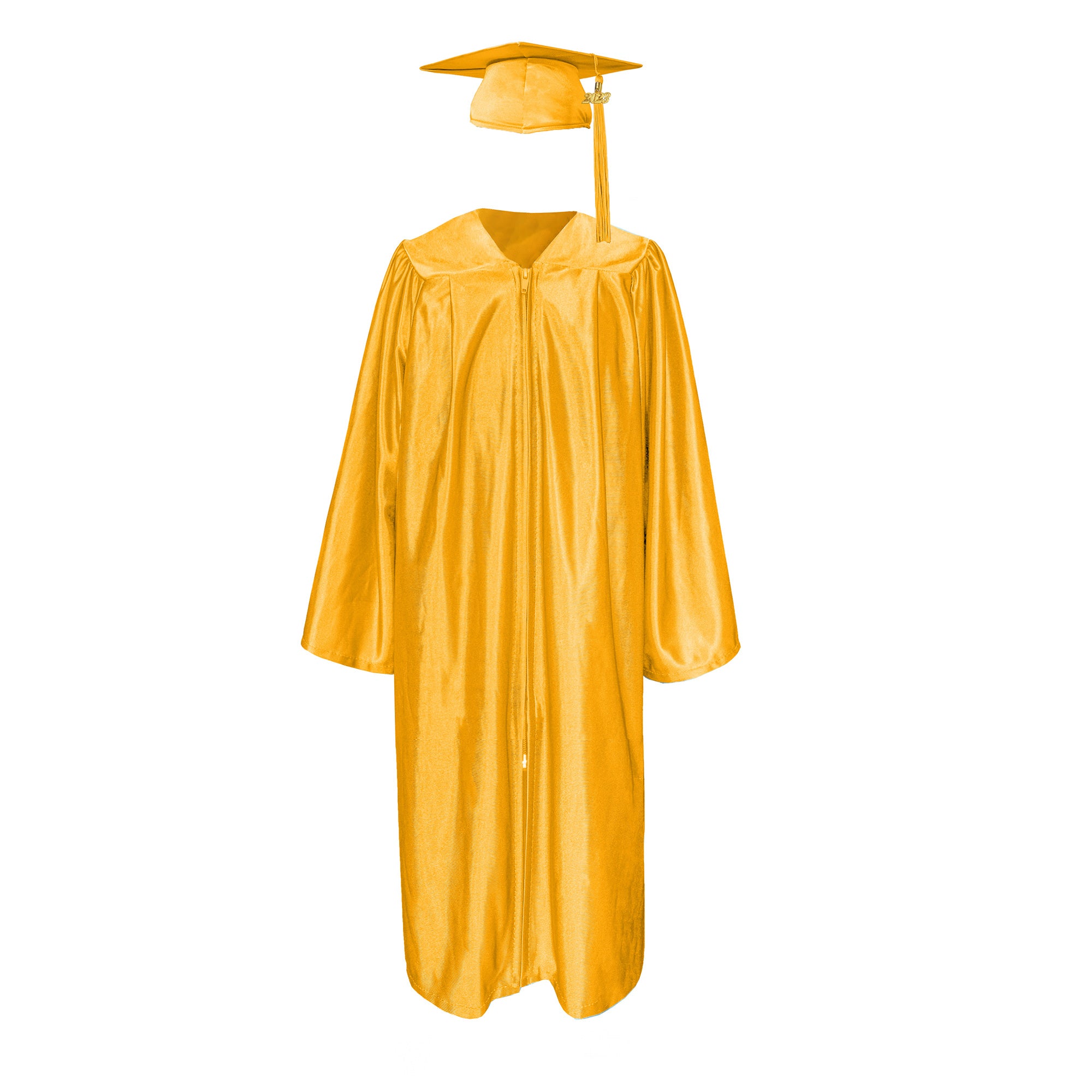 Shiny Graduation Gown & Cap with Tassel Charm 2023|2024 for Middle & High School | Bachelor Degree-CA graduation