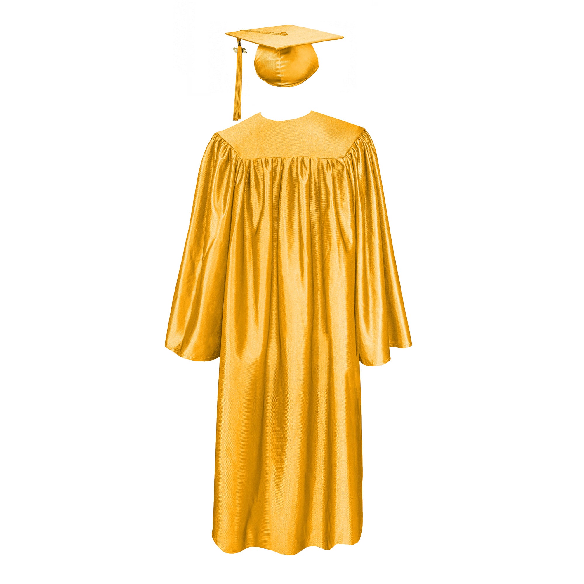 Shiny Graduation Gown & Cap with Tassel Charm 2023|2024 for Middle & High School | Bachelor Degree-CA graduation