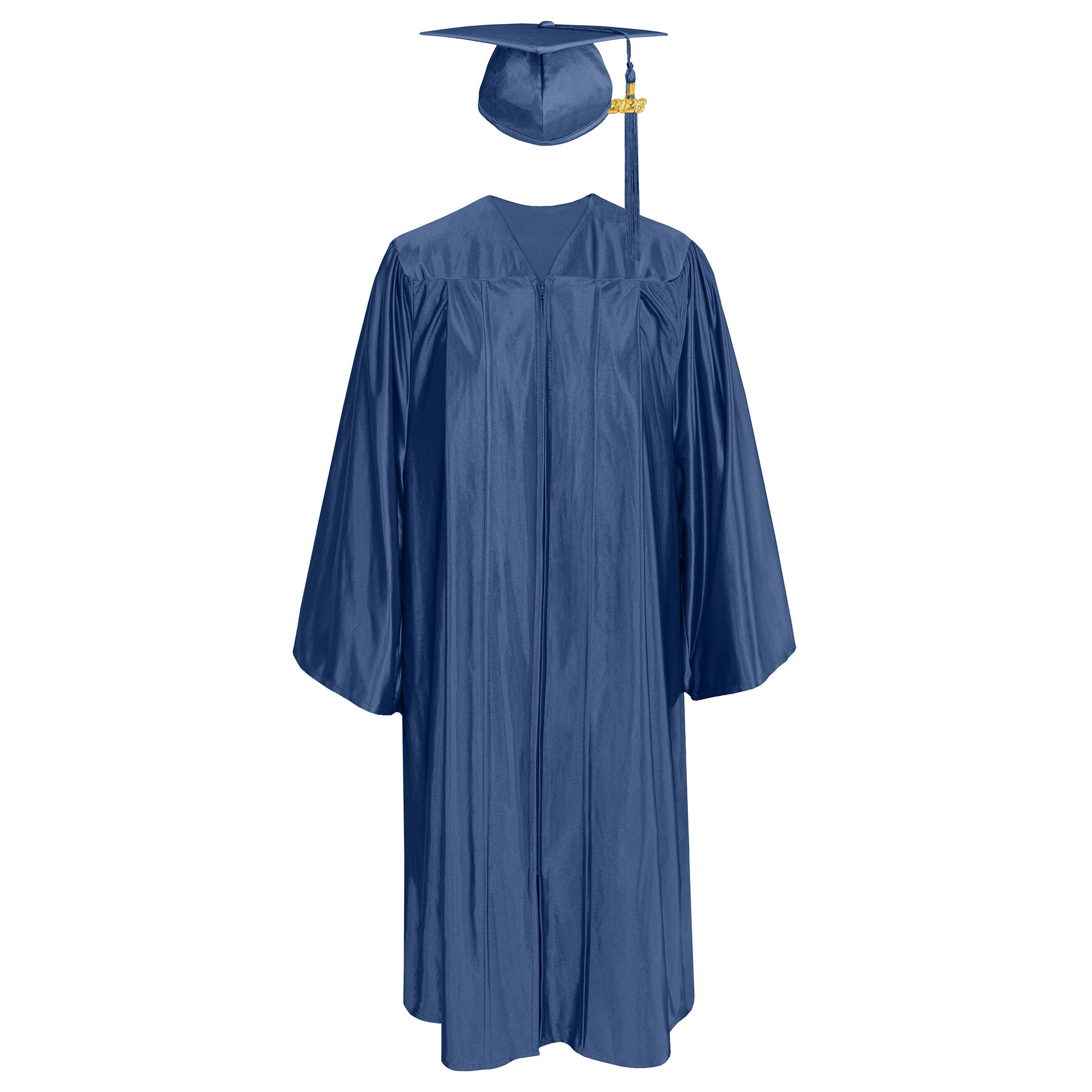 Shiny Graduation Gown & Cap with Tassel Charm 2023|2024 for Middle & High School | Bachelor Degree-CA graduation