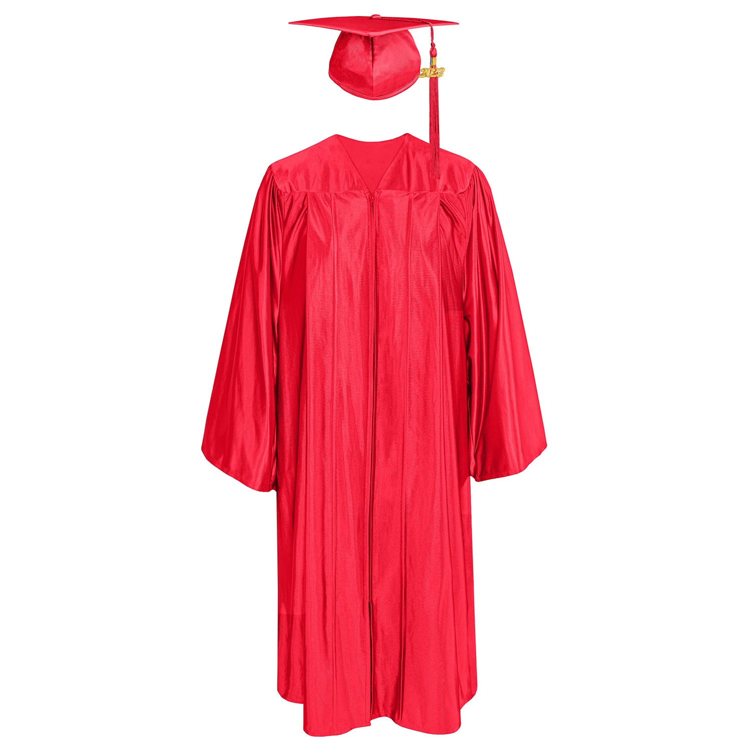 Shiny Graduation Gown & Cap with Tassel Charm 2023|2024 for Middle & High School | Bachelor Degree-CA graduation