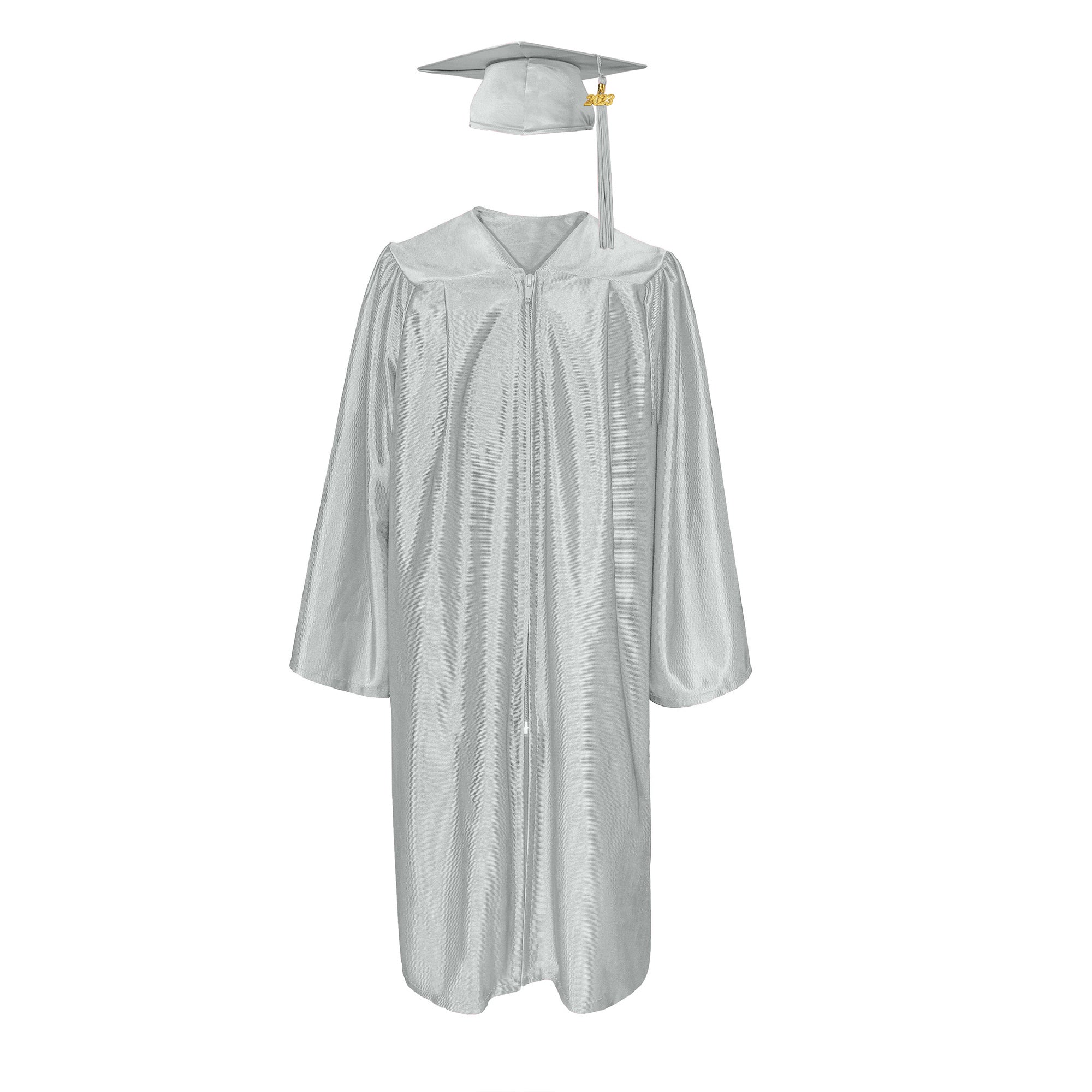 Shiny Graduation Gown & Cap with Tassel Charm 2023|2024 for Middle & High School | Bachelor Degree-CA graduation