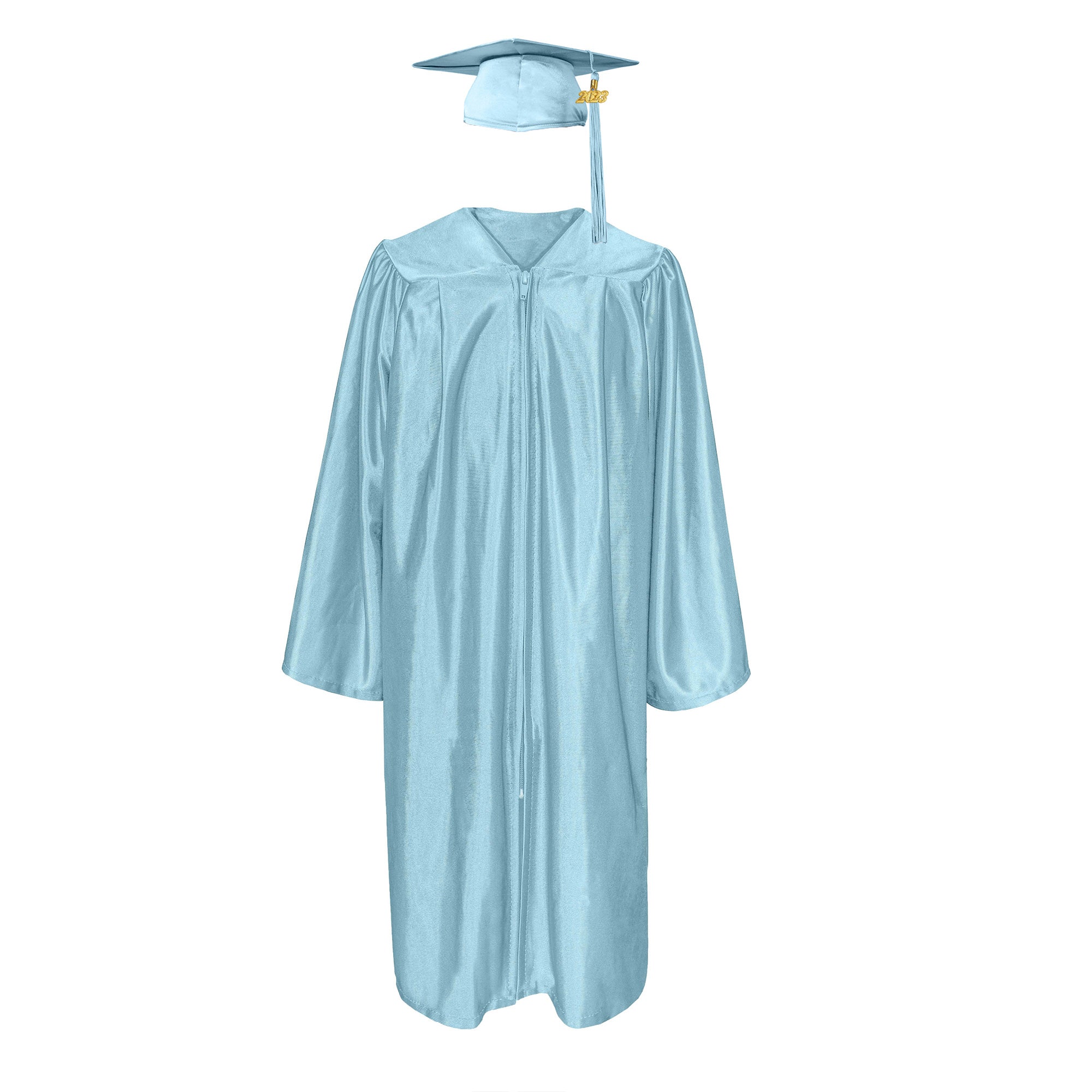 Shiny Graduation Gown & Cap with Tassel Charm 2023|2024 for Middle & High School | Bachelor Degree-CA graduation