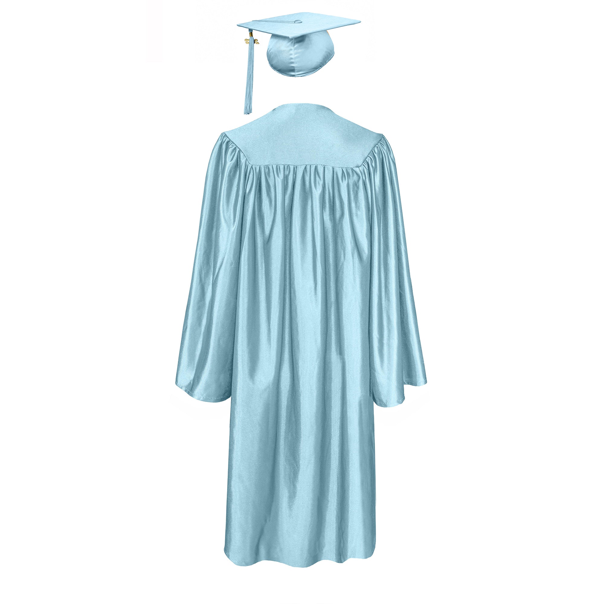 Shiny Graduation Gown & Cap with Tassel Charm 2023|2024 for Middle & High School | Bachelor Degree-CA graduation