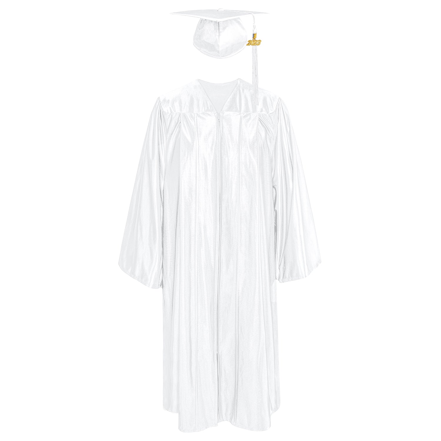 Shiny Graduation Gown & Cap with Tassel Charm 2023|2024 for Middle & High School | Bachelor Degree-CA graduation